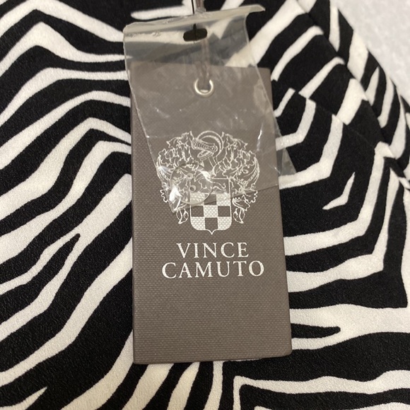 NWT:Vince Camuto Zebra Print Lightweight Wide Leg Flowy Pants - Picture 10 of 12